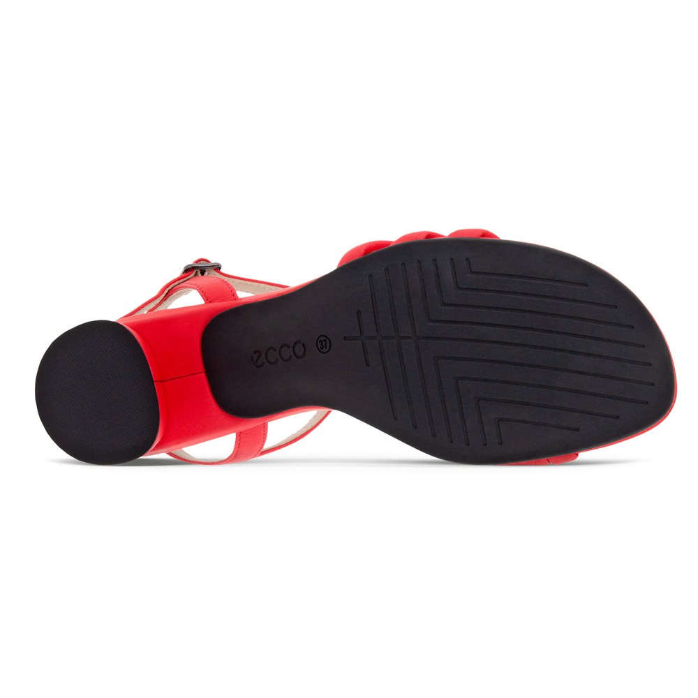 Sandalias Mujer - ECCO Elevate 65 Block - Rojos - JXV758421